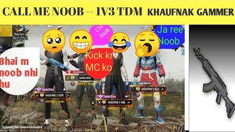 😤 Random PUBG Pro player call me Noob and I challenge for Room 1v3 - PUBG MOBILE | KHAUFNAK GAMMER