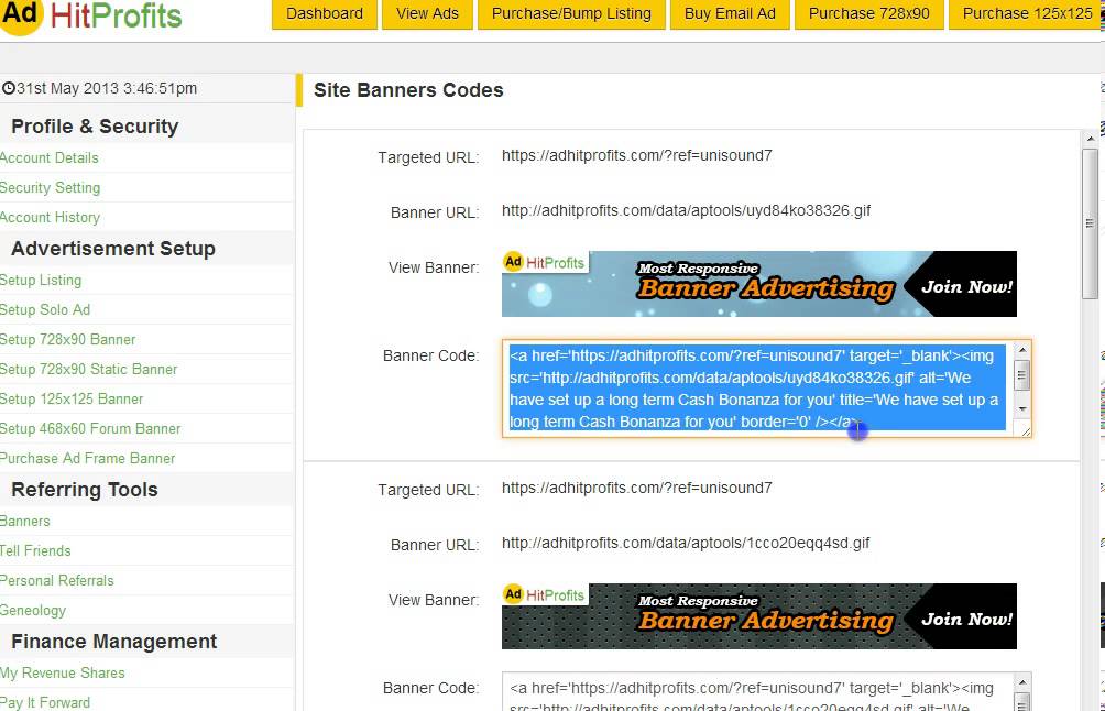 How to MAKE MORE MONEY with Ad Hit Profits Referring Tools - Step by step Guide