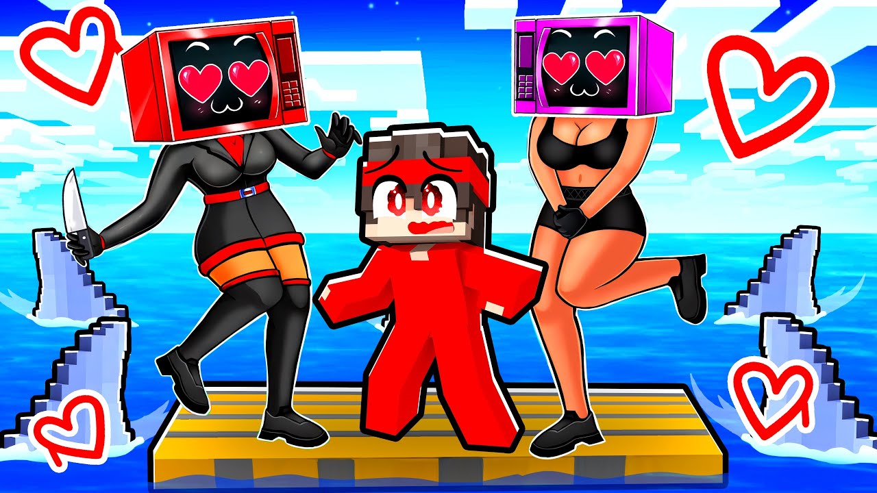 Locked on a ONE RAFT with MICROWAVE WOMAN!