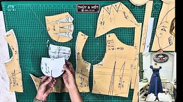 🔺Bài 2  :Hướng dẫn may trên rập DẦM CÚP NGỰC có tay 