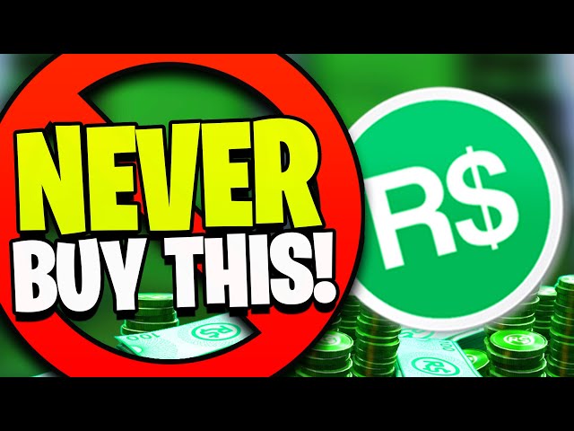 here's why you should NEVER BUY ROBUX on Roblox 