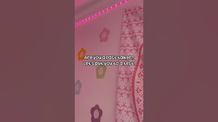 are you a fast talker test #fypシ #aesthetic #foryou #singer #shorts