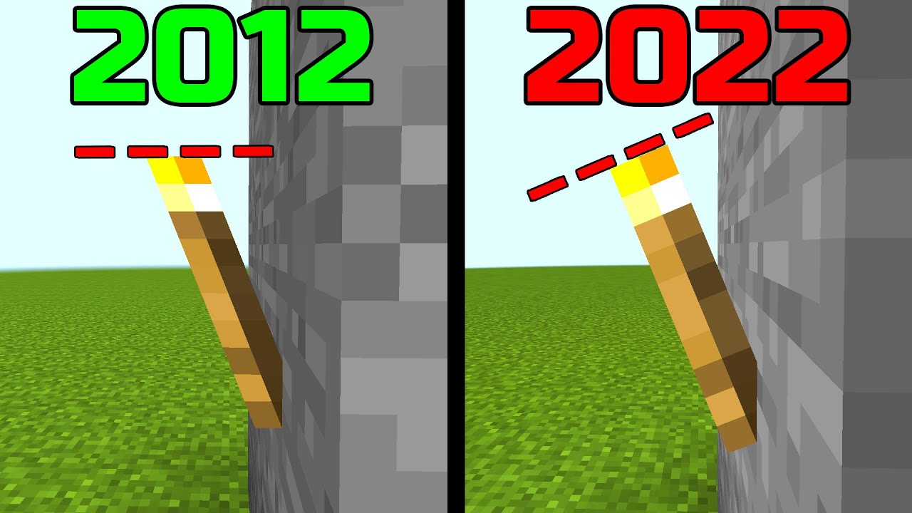 minecraft in 2012 vs now - YouTube