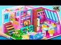 Build the World Simplest Pink Craft House from Cardboard | DIY Miniature Cardboard House #41