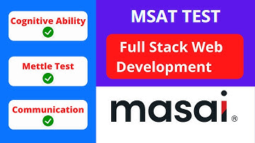 Masai School Admission Test Cleared | Full Stack Web Development