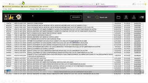 GCSS ARMY - How to print Sets Kits Outfits and Tools (SKOTs)
