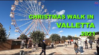 Christmas Walk in Valletta, Malta 2021