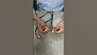 How to check TV Audio Video cable pin #shorts #electric #shortsvideo
