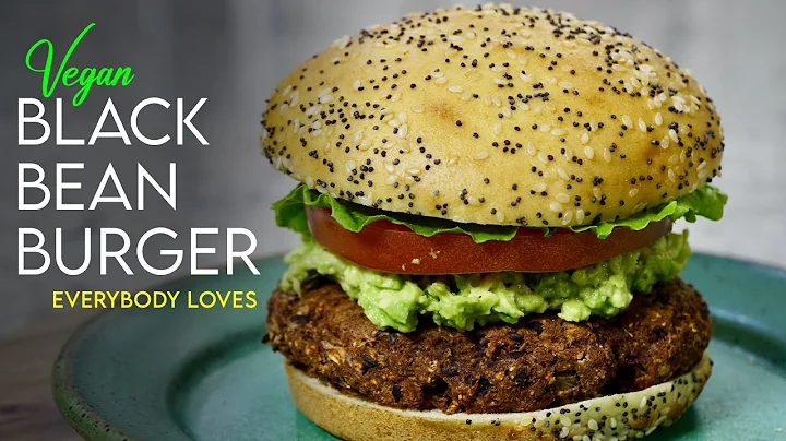 THE BEST PLANT BASED BLACK BEAN BURGER  Nothing Im...