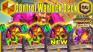 My NEW Control Warlock 4.0 Deck With New Legendary! The Lost City of Un'Goro Mini-Set | Hearthstone