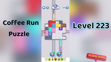 ☕ Coffee Run Puzzle Level 223 Walkthrough 🔍 | Coffee Run Level 223
