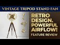 Gritowena Vintage Tripod Stand Pedestal Fan - Premium Home Decor - Full Review | Review in Hindi |