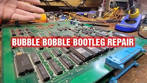 [Arcade PCB] Bubble Bobble Bootleg Repair Bobble Bobble?Neat Little Bootleg
