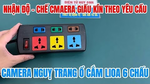 Camera ngụy trang ổ cắm điện lioa đa năng 6 chấu , ổ điện gắn camera giá rẻ quay hình 24/24 full4k