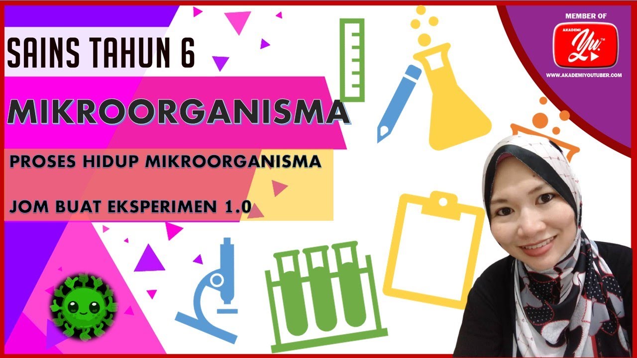 SAINS TAHUN 6  PROSES HIDUP MIKROORGANISMA  YouTube