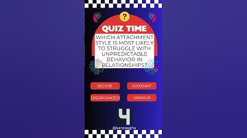 Which attachment style is most likely to struggle with unpredictable behavior in relationships #quiz