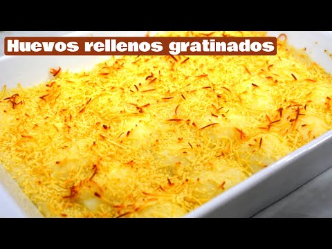 Delicias Doradas: Huevos Rellenos Gratinados que Te Harán Derretir de Placer