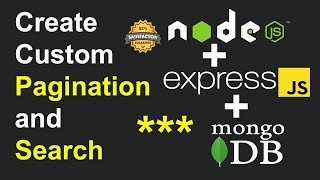 How to Create Custom Pagination and Search in Node JS, Express JS, and MongoDB in Hindi