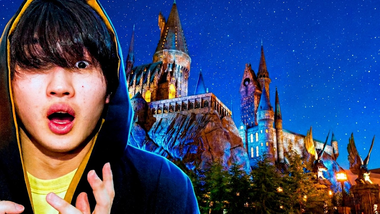I went into Universal Studios Japan at night when no one was