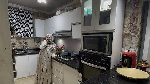 اخيرا جوله في مطبخي الجديد بعد الفرش شكرا يالله