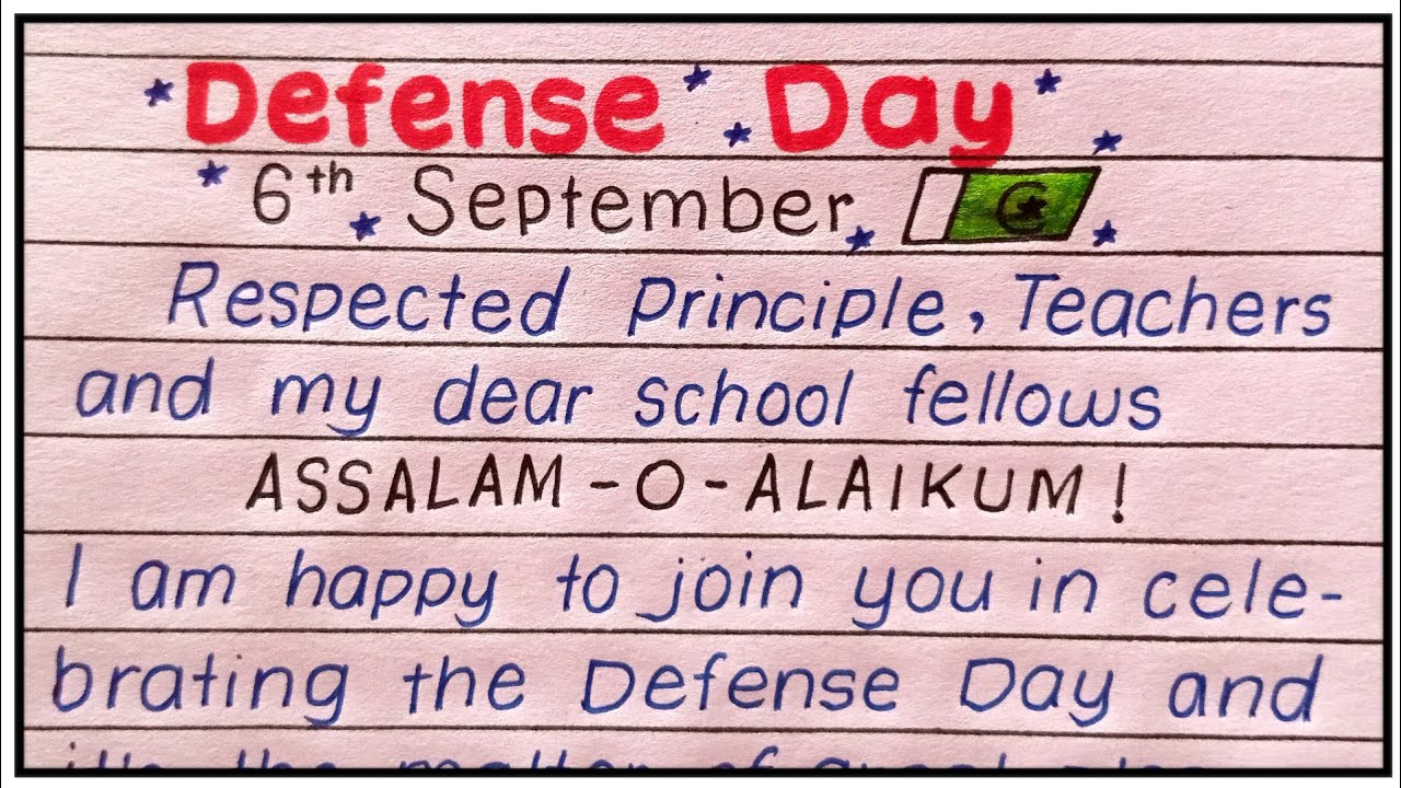 essay on 6 september defence day