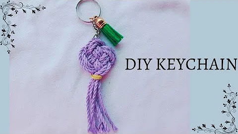 Diy : Josephine knot Keychain | How To Make A Macrame Keychain 🔑🧵💙