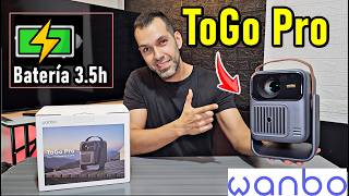 Proyector WANBO ToGo PRO: Tiene batería hasta para 3.5 horas