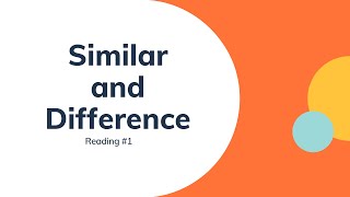 Similar and Different | Explore Reading