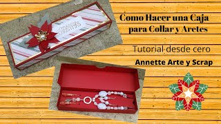 Como Hacer una Caja para un Collar Aretes - YouTube