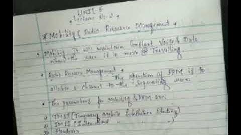 Chapter-5 Mobility and Radio resource management