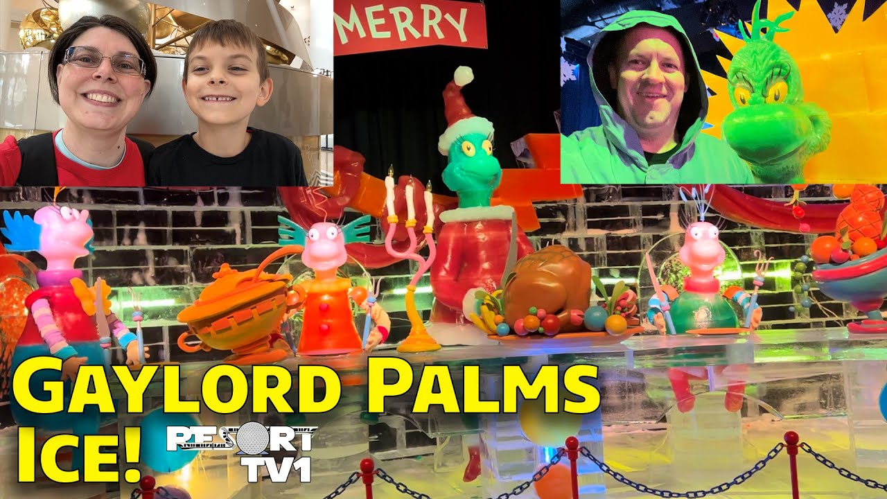 We Went to Gaylord Palms - ICE!  Featuring The Grinch!!
