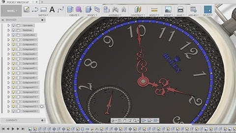 Making a Rolex pocket watch in fusion 360 - fusion 360 tutorial