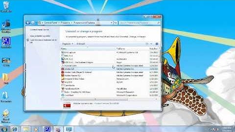 How to uninstall a program in Windows 7