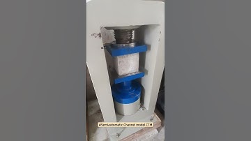 Semiautomatic touch screen display Channel Types Compression Testing Machine #civilengineering