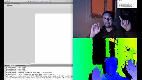 FLASH AS3 Kinect experiment #1