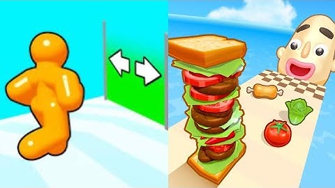 Tall Man Run VS Sandwich Runner - All Levels SpeedRun Gameplay Android iOS Ep 1