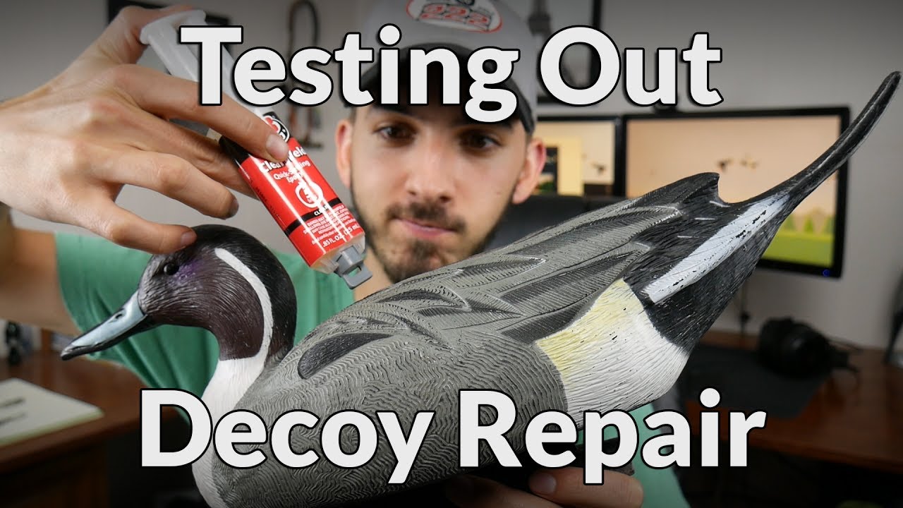 Duck Decoy Repair with JB Weld ClearWeld YouTube