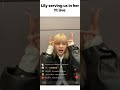 Lily singing high notes in her yt live (btw the live is quite long ago) #lily #kpop #fypシ #shorts