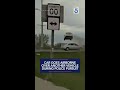Car Goes Airborne Over Another Vehicle During Police Pursuit 