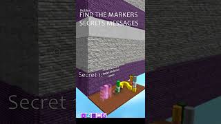 Roblox Secrets Messages In The Find The Markers Adventure