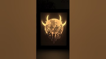 Baldur’s Gate 3 DIY Paper Cut Light Box #baldursgate3 #baldursgate #papercraft