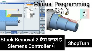 Stock Removal 2 | Step Turning | Pattern Repeating Cycle | Siemens ShopTurn | SinuTrain Sinumerik