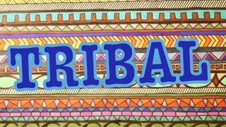 DIY: Tribal Print Poster Art || Drawing