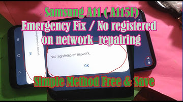 Here how to make solution Samsung A11 ( A115F) /Emergency Fix / No registered on network  repairing