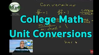 MAT141 Chapter 2 - Unit Conversions