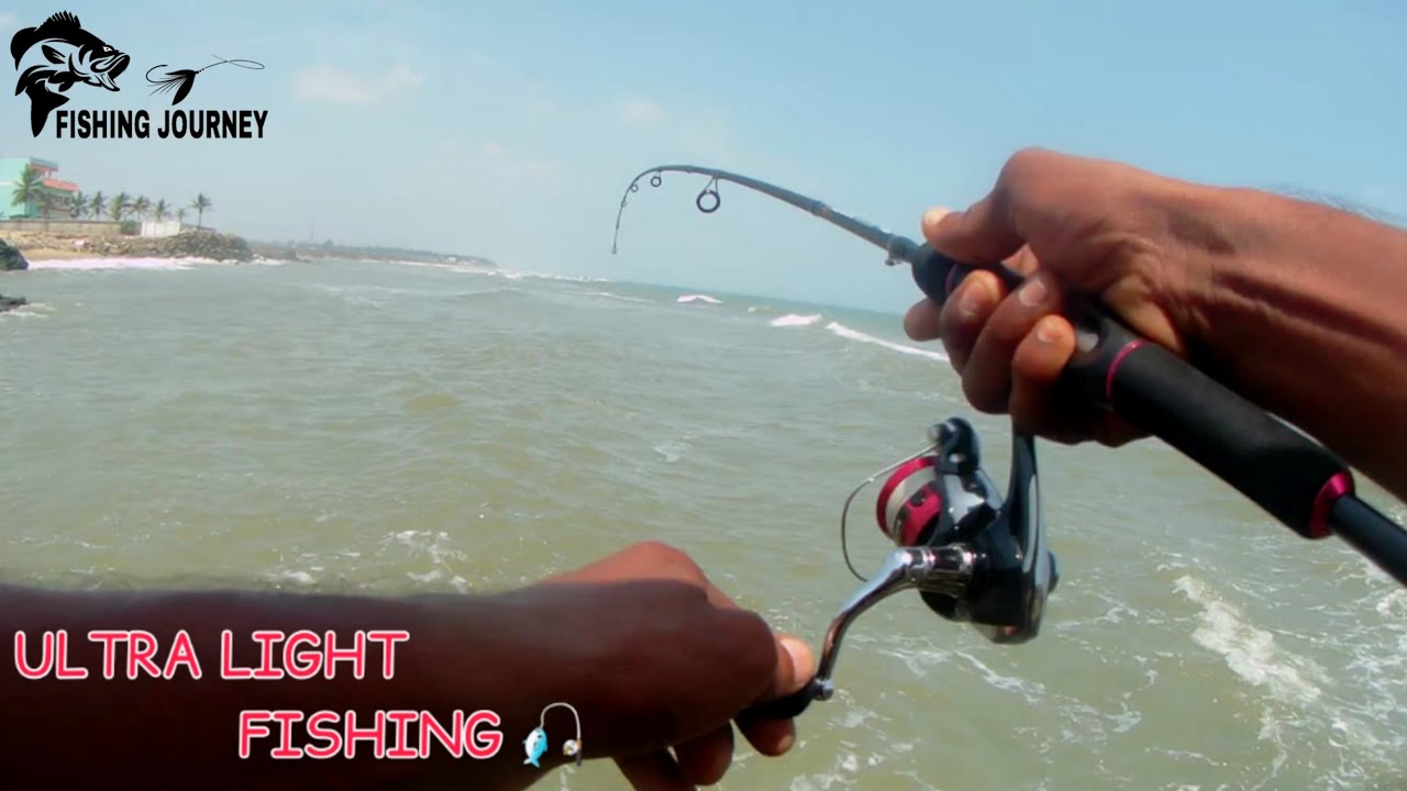 Ultralight Fishing Dark Water In Surf Fishing YouTube