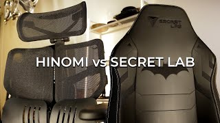 Ergonomic Chair Battle: Hinomi vs. Secret Lab | Honest Review!