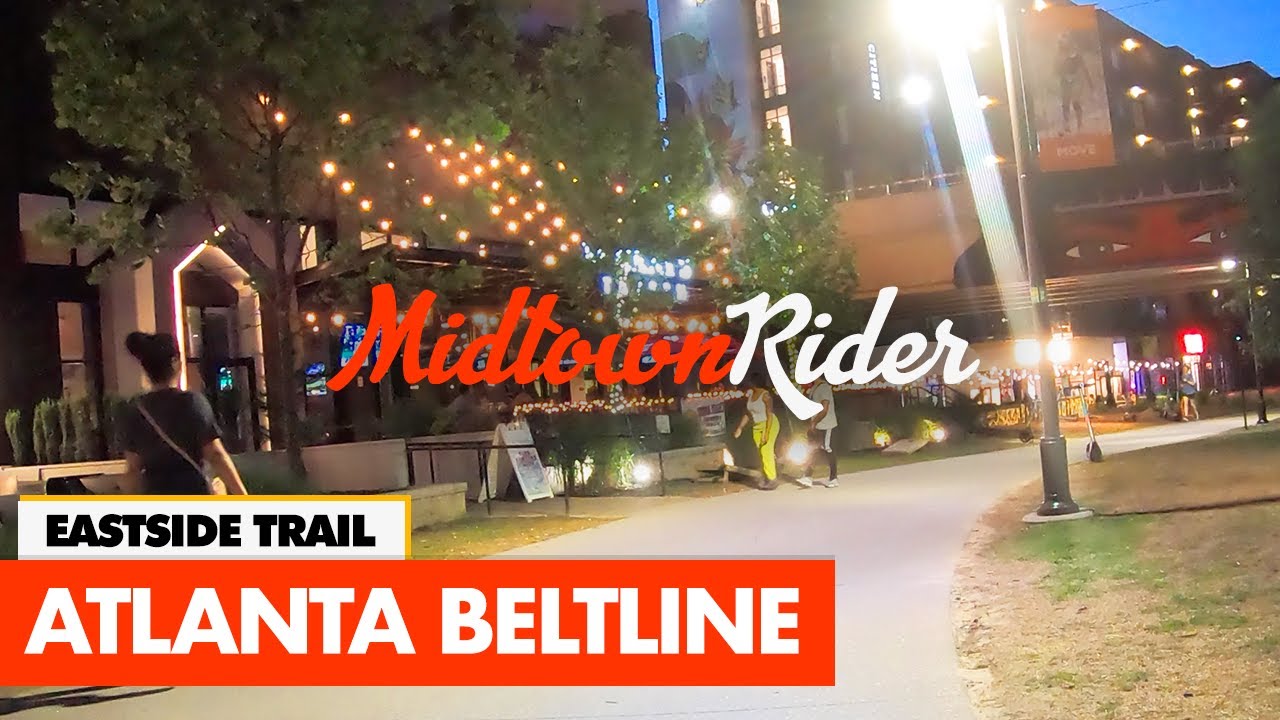Atlanta Beltline Eastside Trail On A Random Wednesday Night (4K)