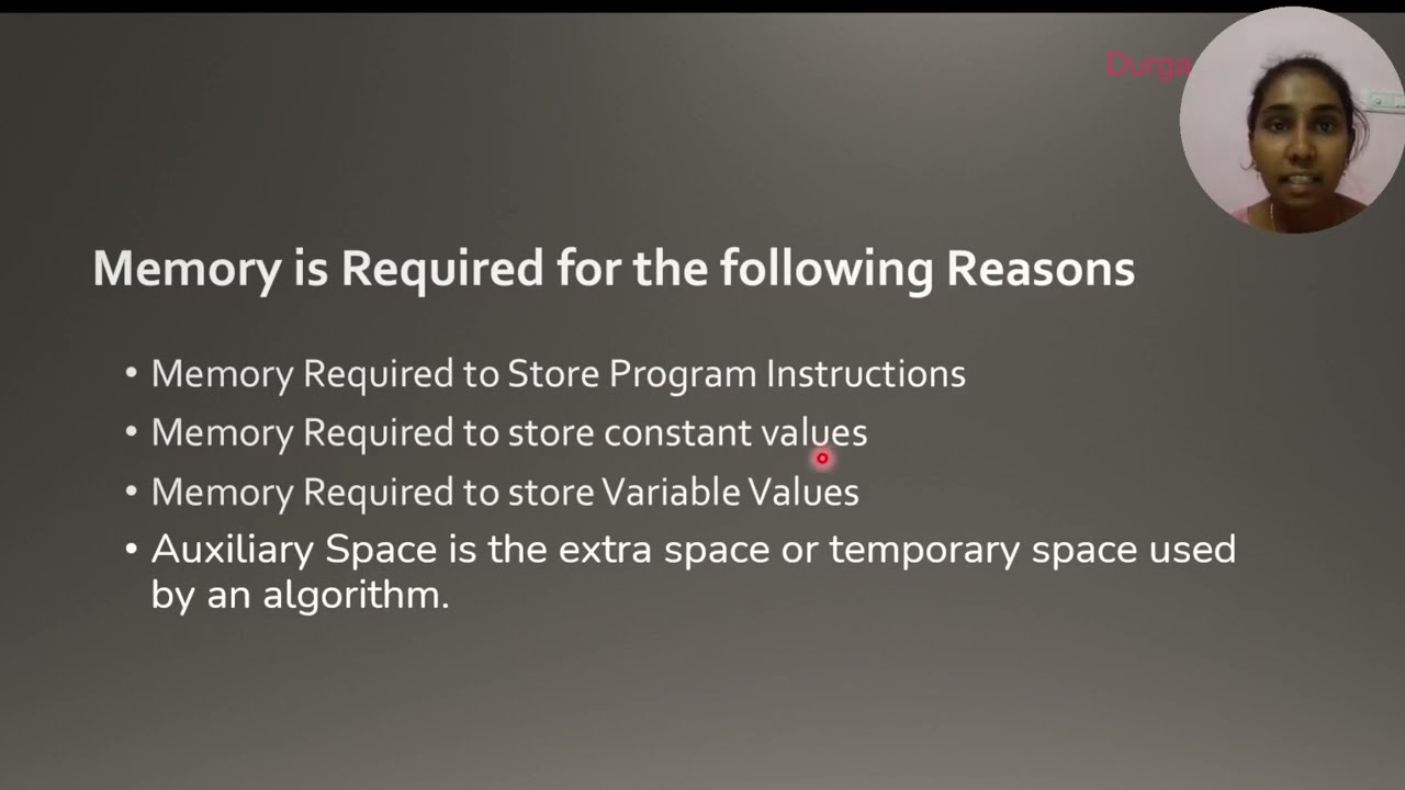 Space complexity with example youtube