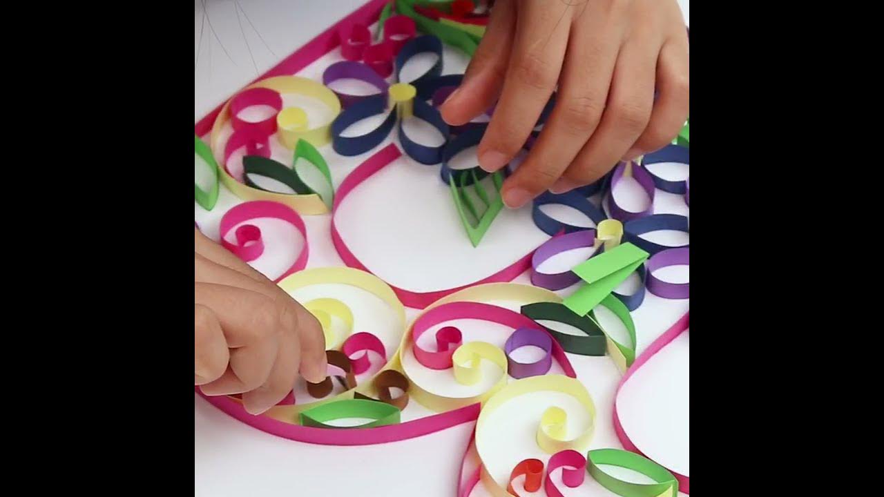 Paper Filigree Painting Instructions Overview YouTube